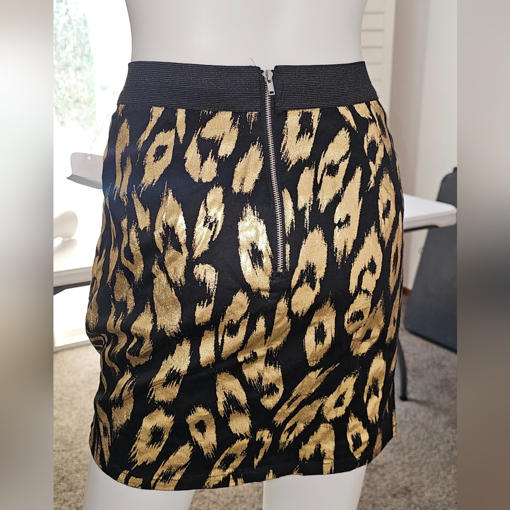Forever 21 Black Gold Skirt XS - Picture 5 of 5